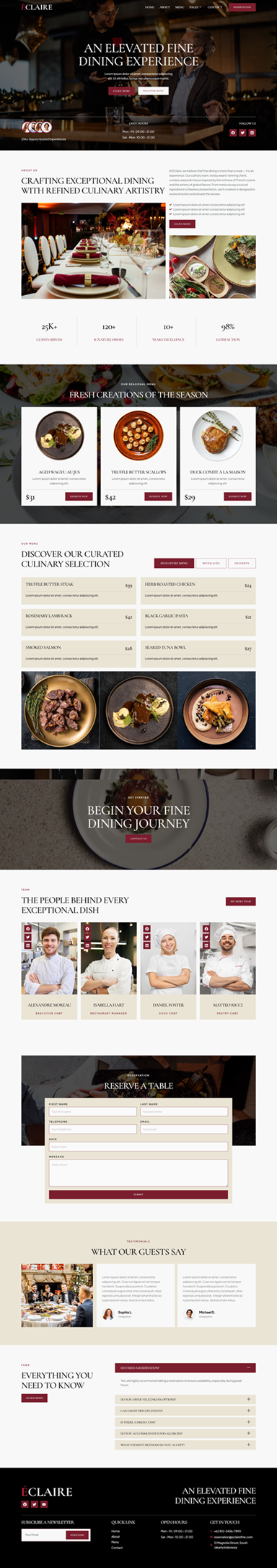 Home — Eclaire - Luxury Restaurant Elementor Template