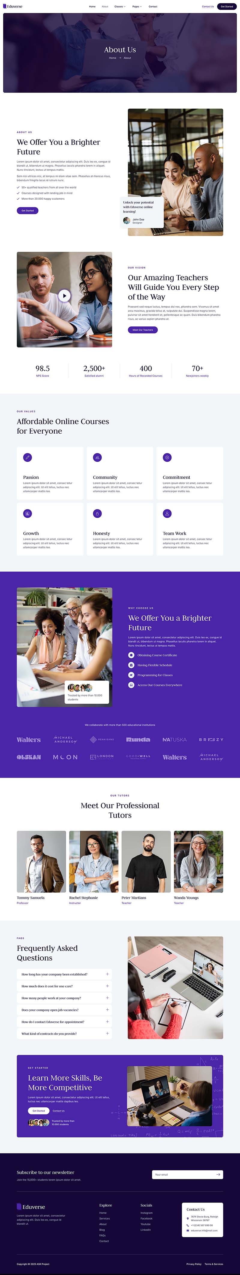 About — Eduverse - Online Tutor & Education Elementor Template
