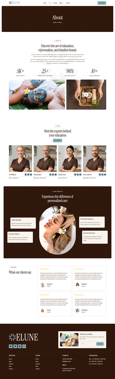 About — Elune - Beauty Spa & Wellness Elementor Template