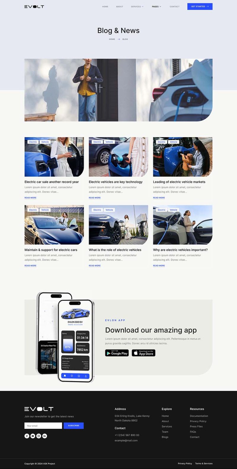 Blog — Evolt - Electric Vehicle & Charging Station Elementor Template