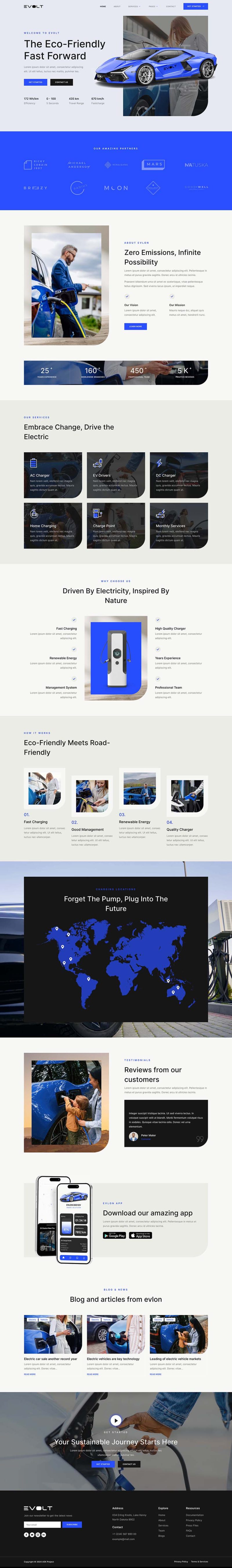 Home — Evolt - Electric Vehicle & Charging Station Elementor Template