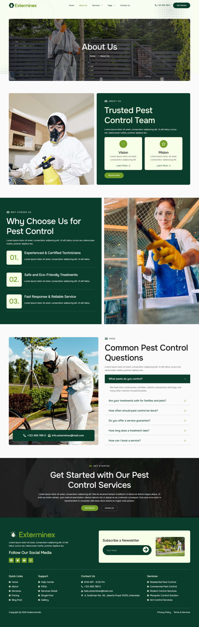 About Us — Exterminex - Pest Control Services Elementor Template