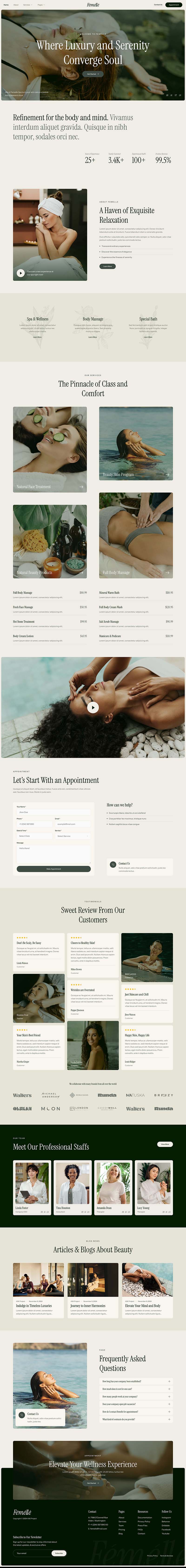 Home — Femelle - Spa & Wellness Elementor Template