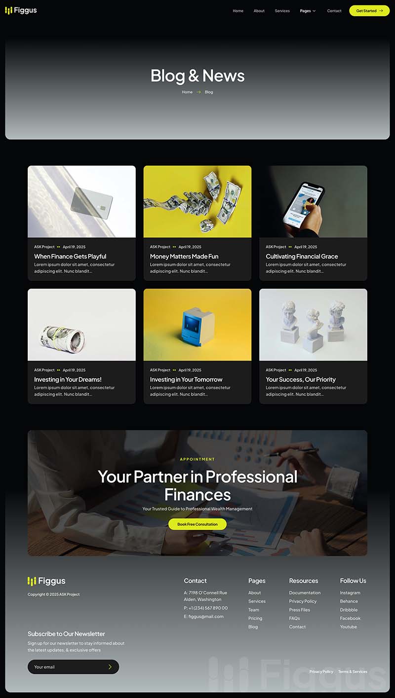 Blog — Figgus - Finance & Investment Elementor Template