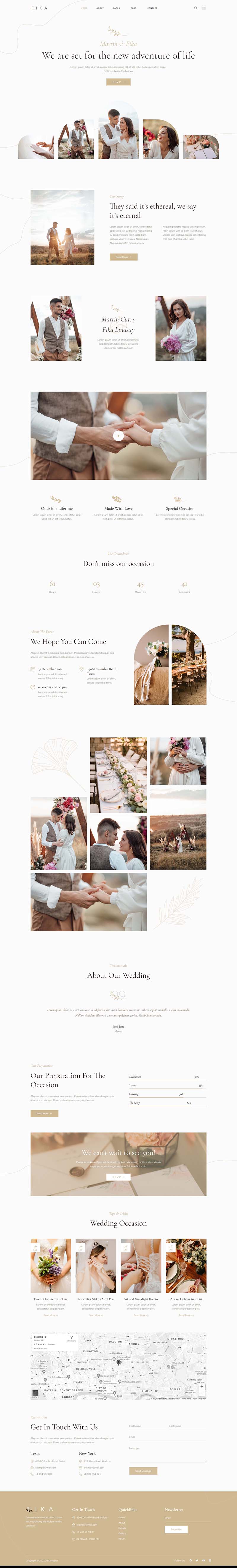 Home — Fika - Wedding & Wedding Planner Elementor Template