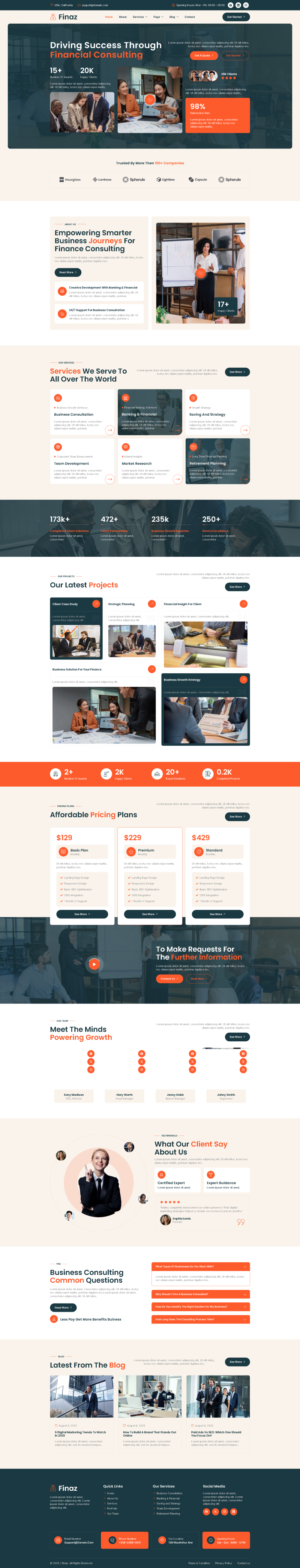 Home — Finaz - Finance & Business Consulting Elementor Template