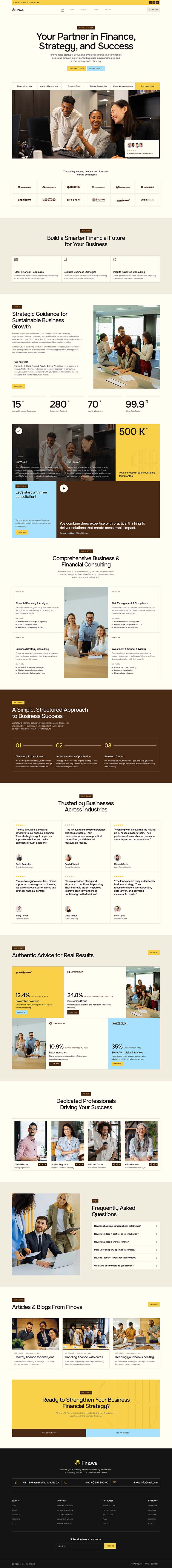Home — Finova - Business and Finance Consulting Elementor Template