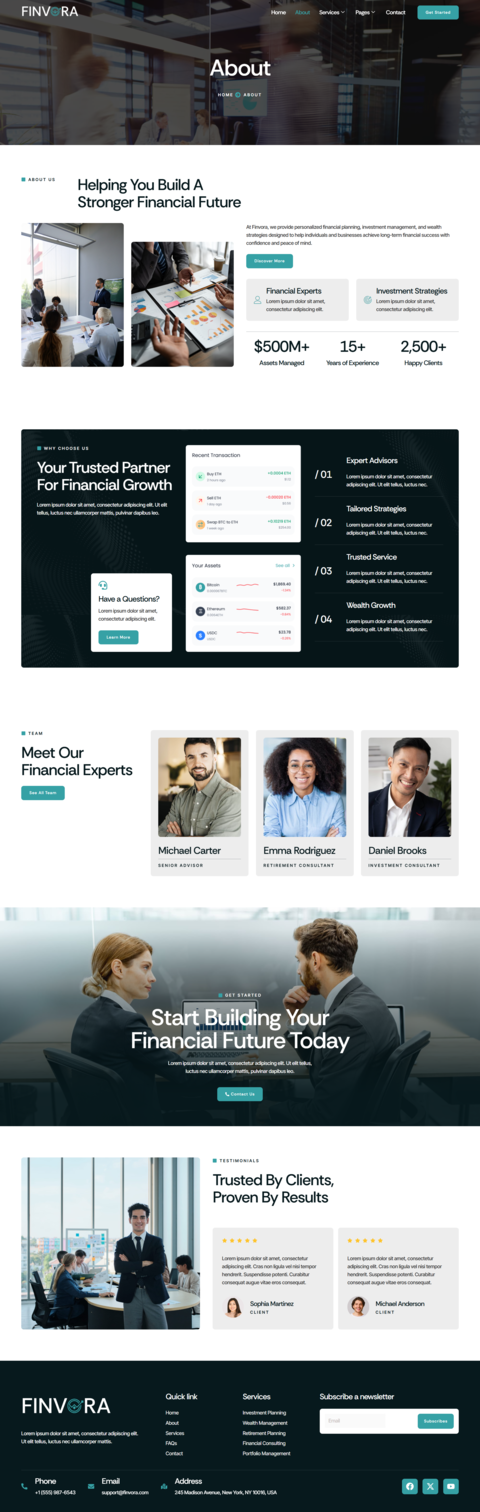 About — Finvora - Finance & Investment Elementor Template