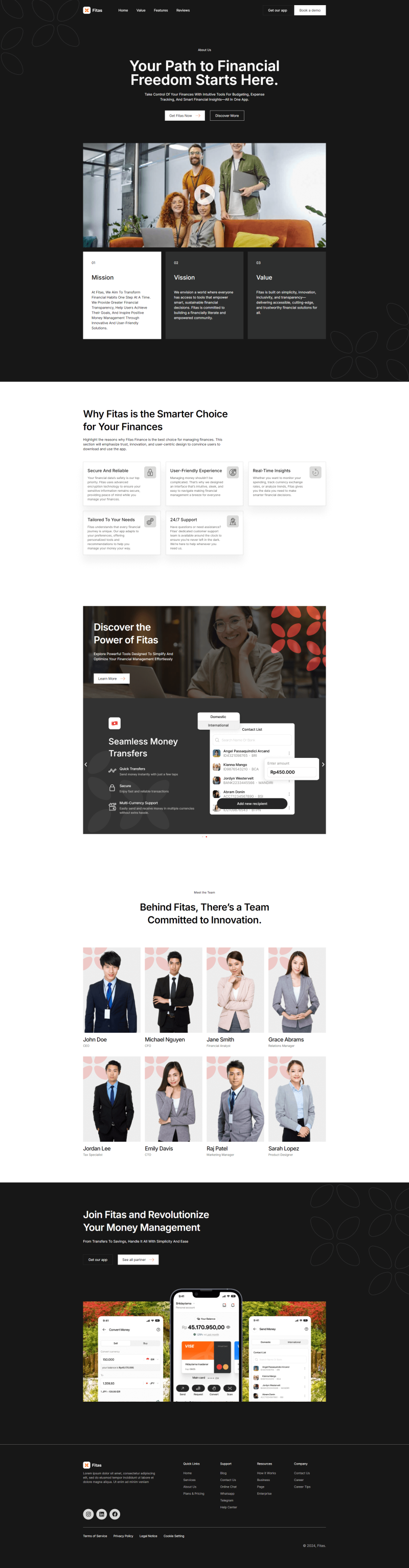 About Us — Fitas - Finance Management Elementor Pro Elementor Template