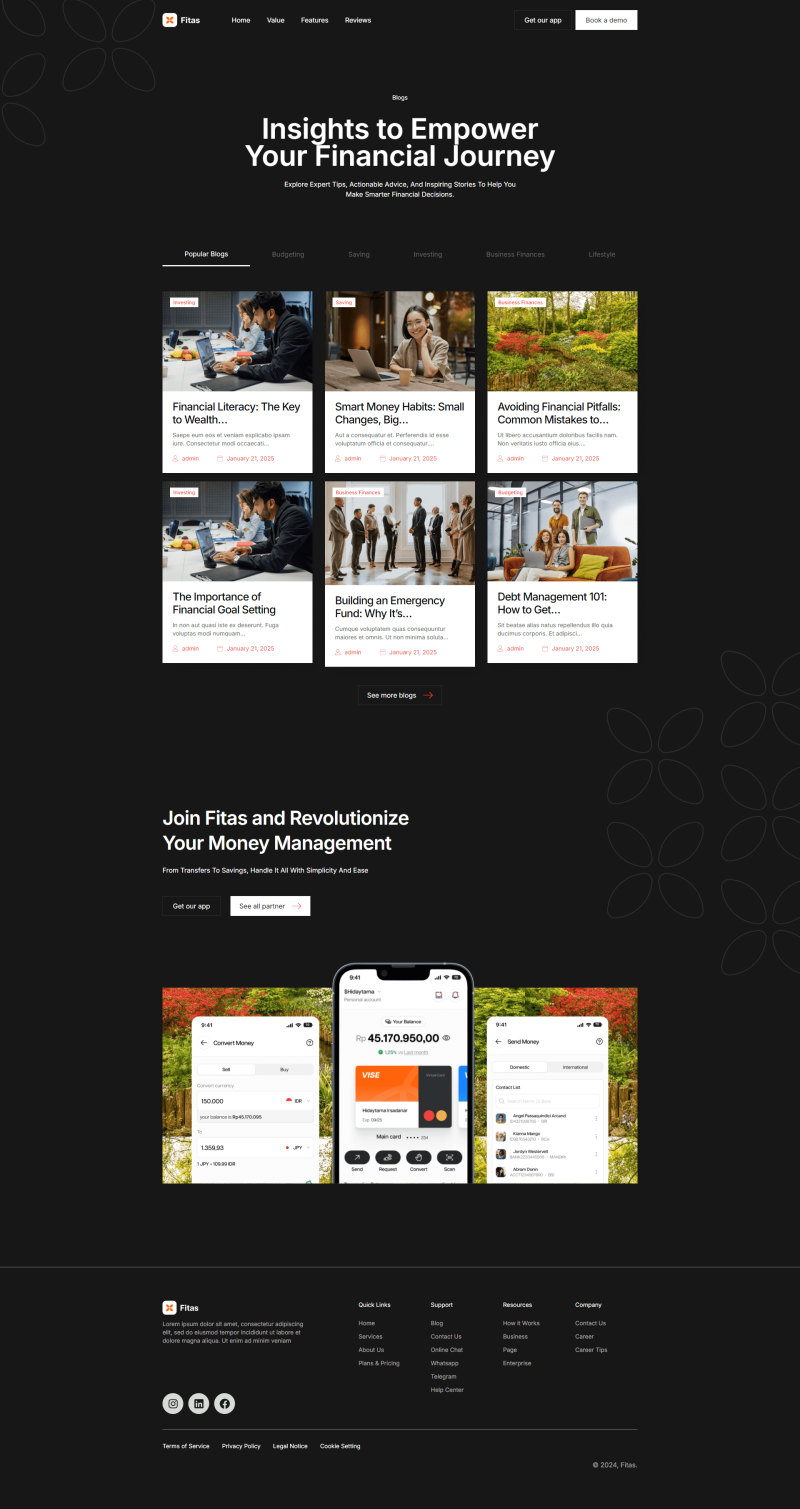 Blog — Fitas - Finance Management Elementor Pro Elementor Template
