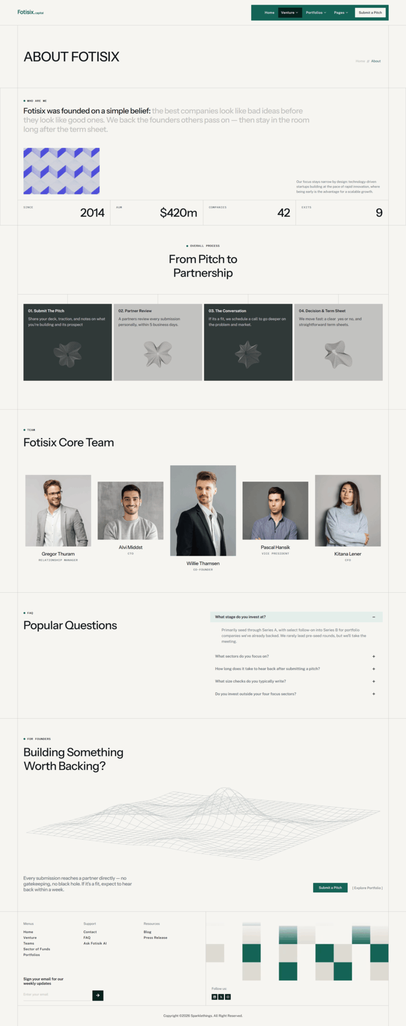 About — Fotisix - Venture Capital & Investment Elementor Template