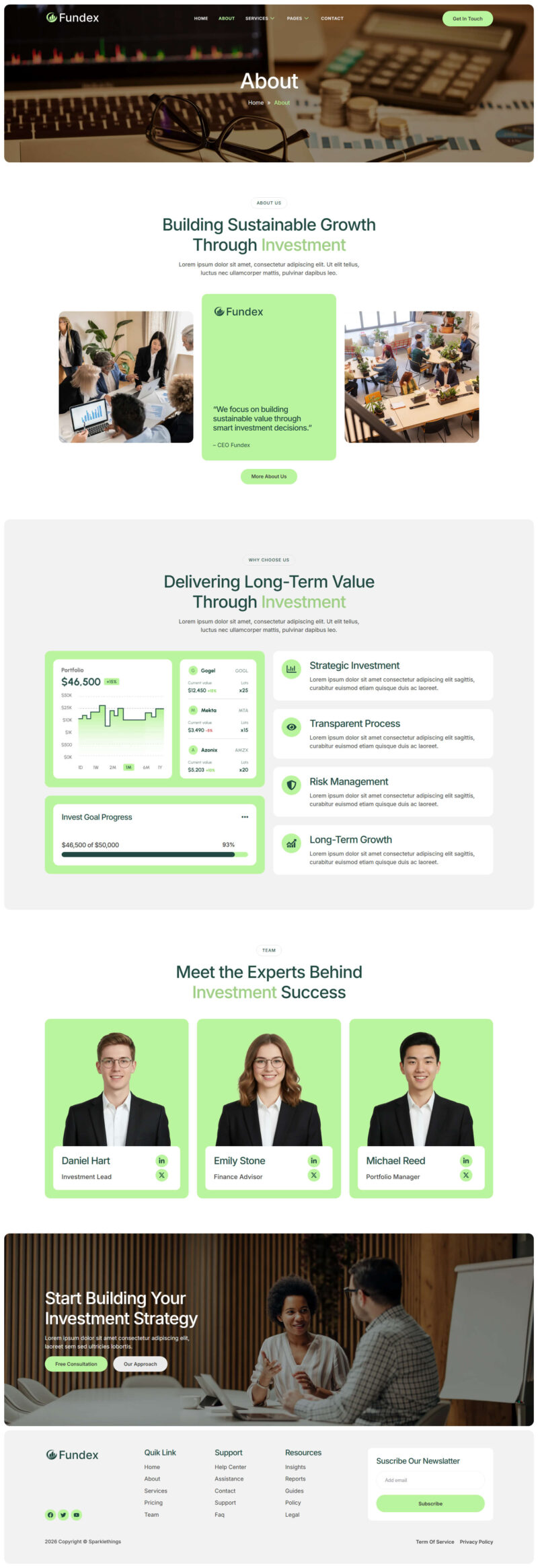 About — Fundex - Finance & Investment Elementor Template