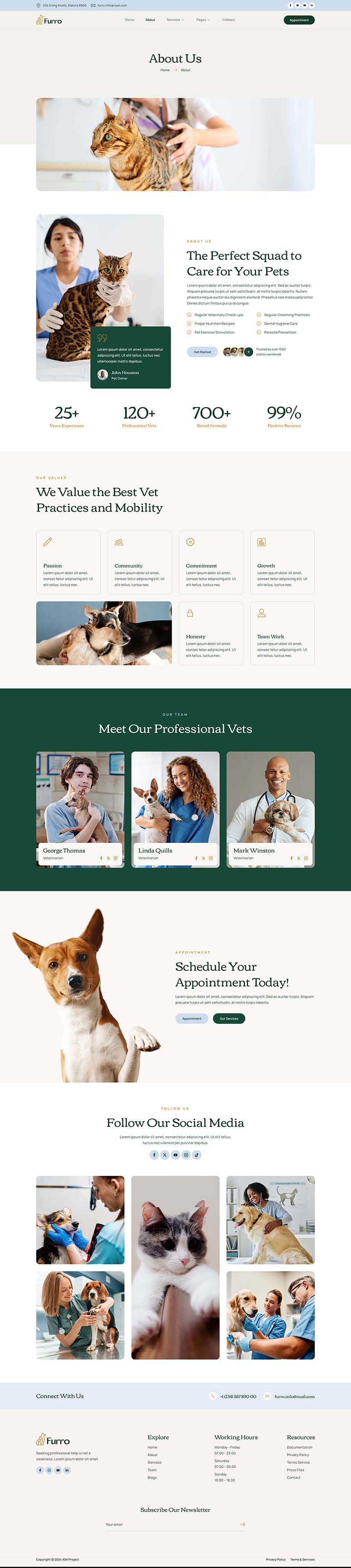 About — Furro - Pet Care & Veterinary Elementor Template