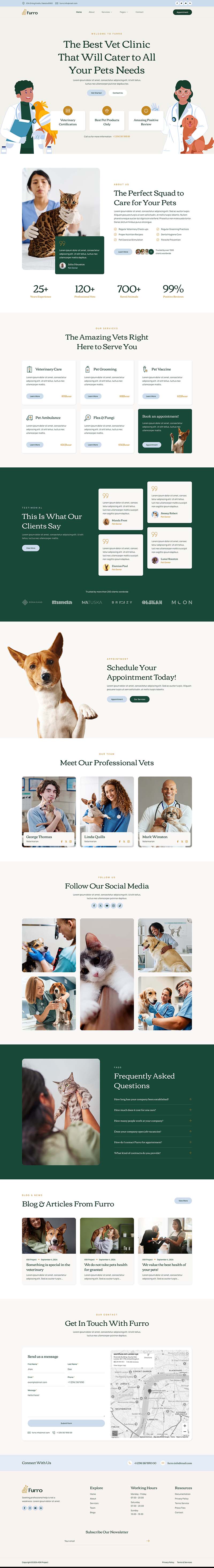 Home — Furro - Pet Care & Veterinary Elementor Template