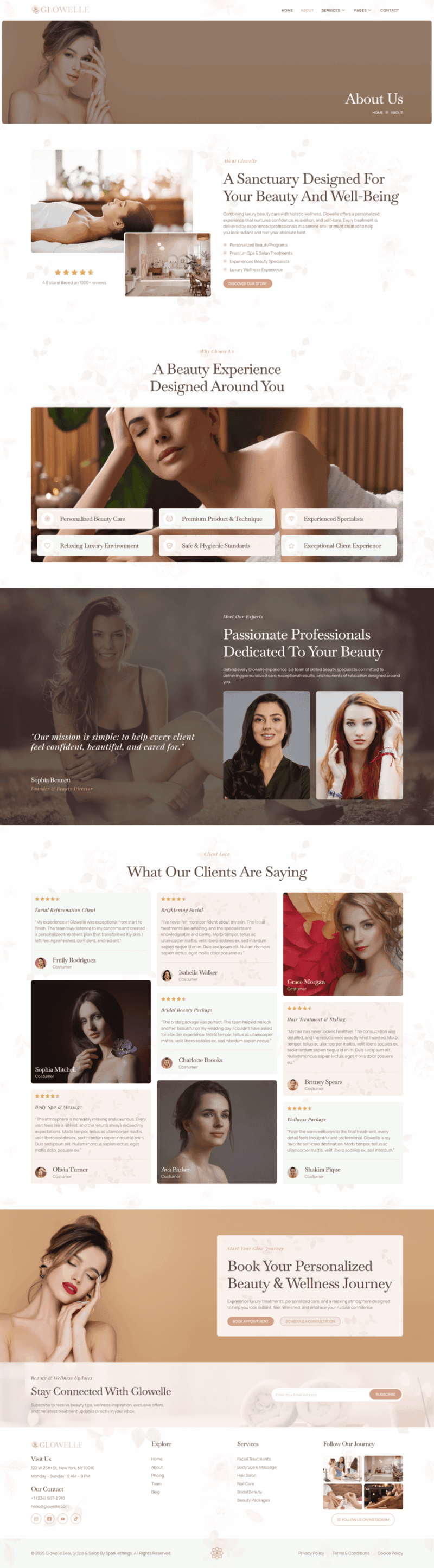 About — Glowelle - Beauty Salon & Spa Elementor Template