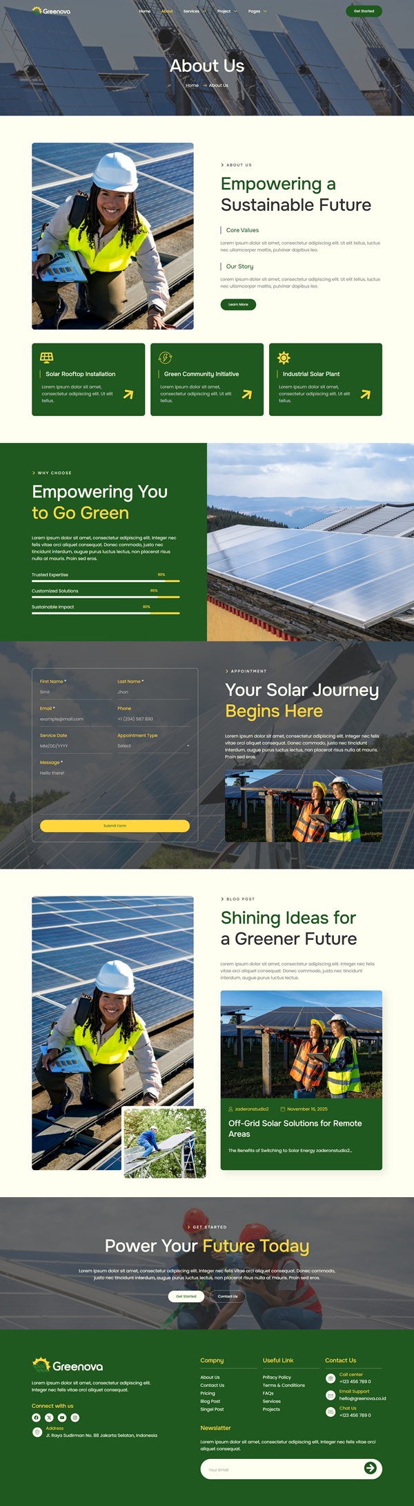 About Us — Greenova - Solar & Green Renewable Energy Elementor Template