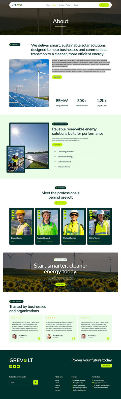 About — Grevolt - Solar & Green Renewable Energy Elementor Template