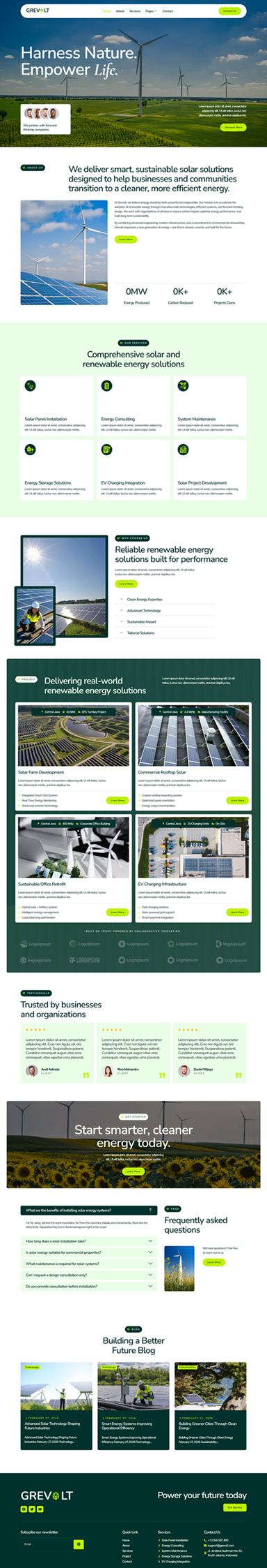 Home — Grevolt - Solar & Green Renewable Energy Elementor Template