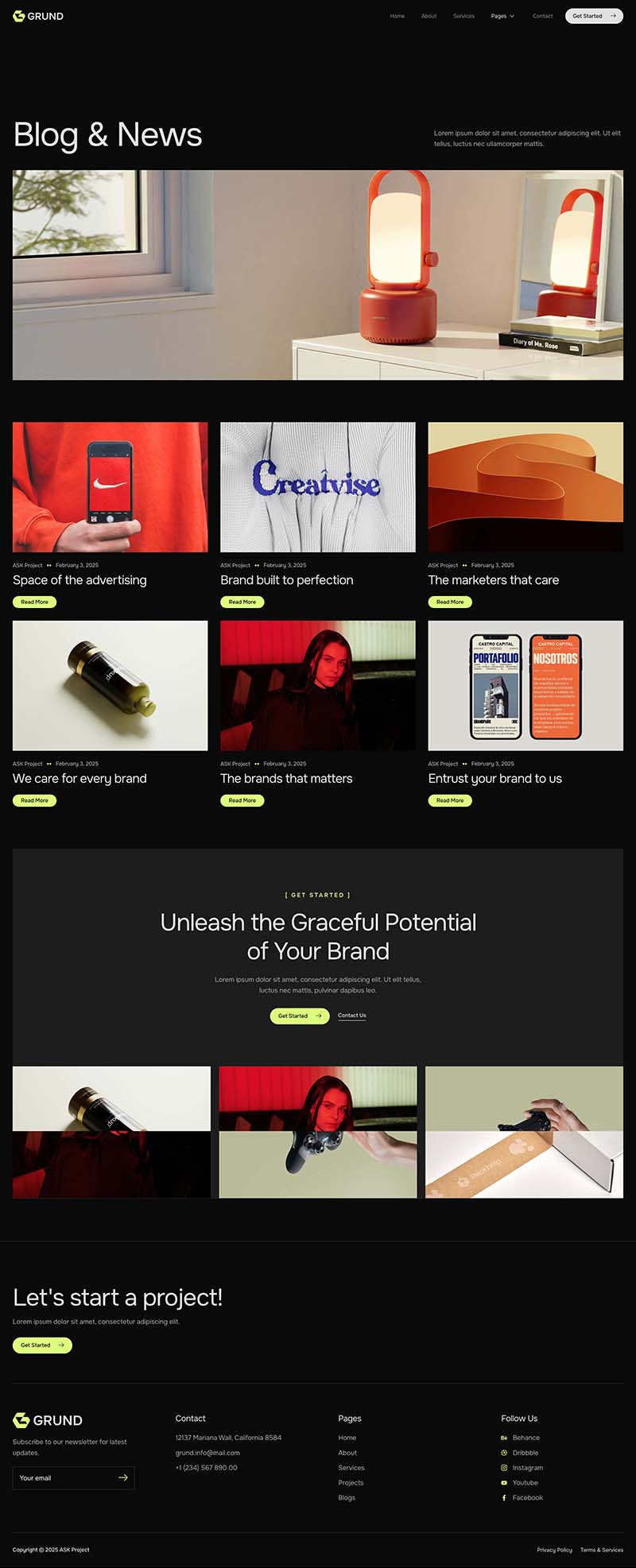 Blog — Grund - Creative Digital Agency Elementor Template