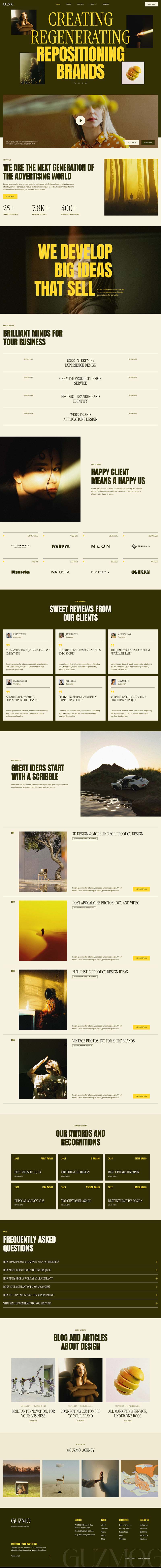 Home — Guzmo - Creative Agency & Portfolio Elementor Template