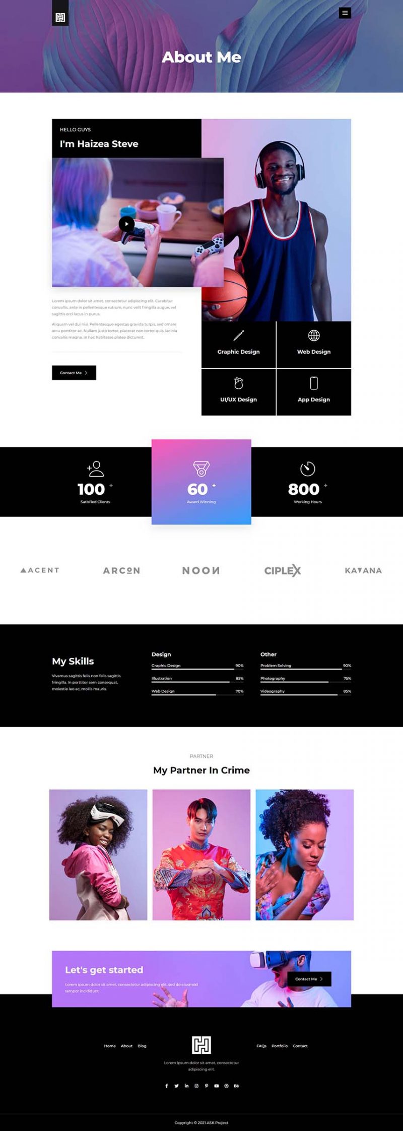 About — Haizea - Creative Portfolio & Resume Elementor Template