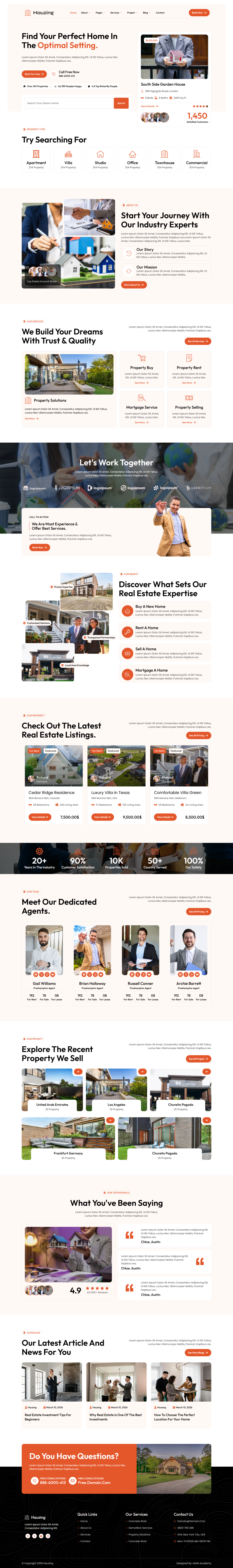 Home — Hauzing - Real Estate & Property Elementor Template