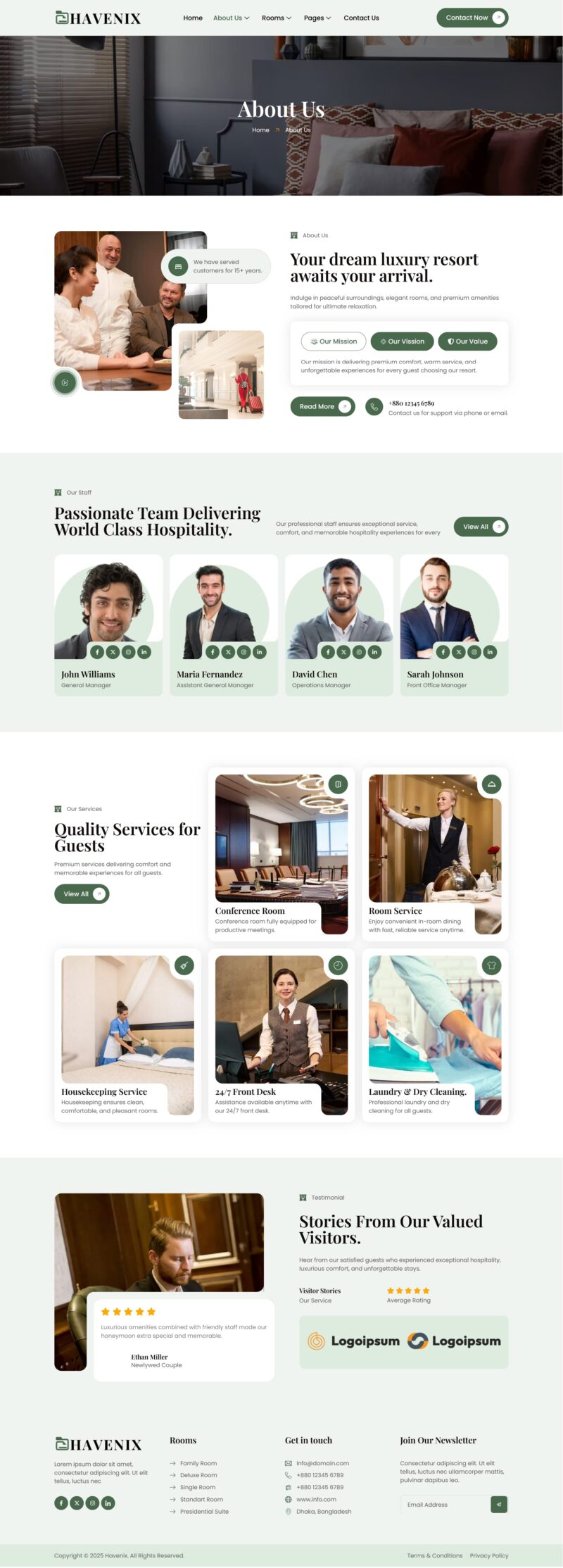 About Us — Havenix - Hotel & Resort Elementor Template