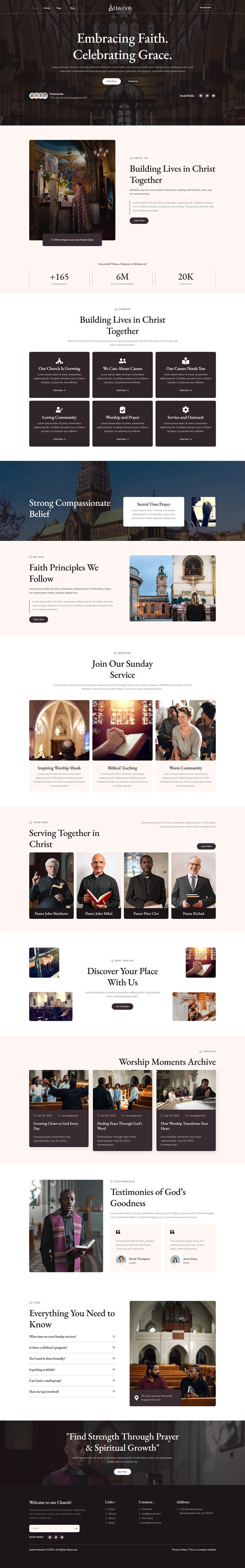 Home — Havenly - Modern Church & Religion Elementor Template