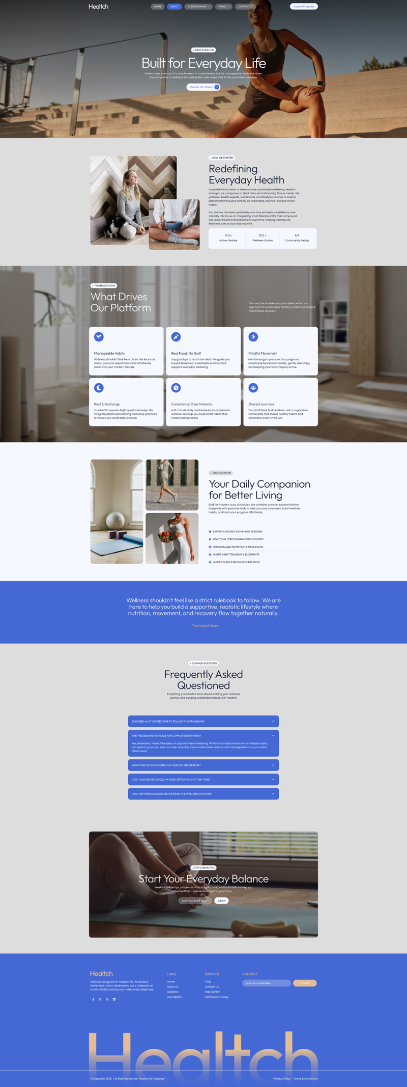 About — Healtch - Modern Health & Wellness Elementor Template