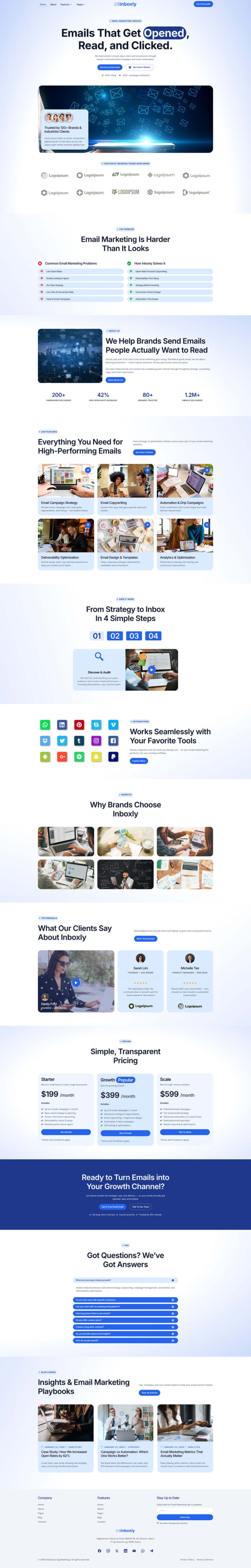 Home — Inboxly - Email Marketing Services Elementor Template