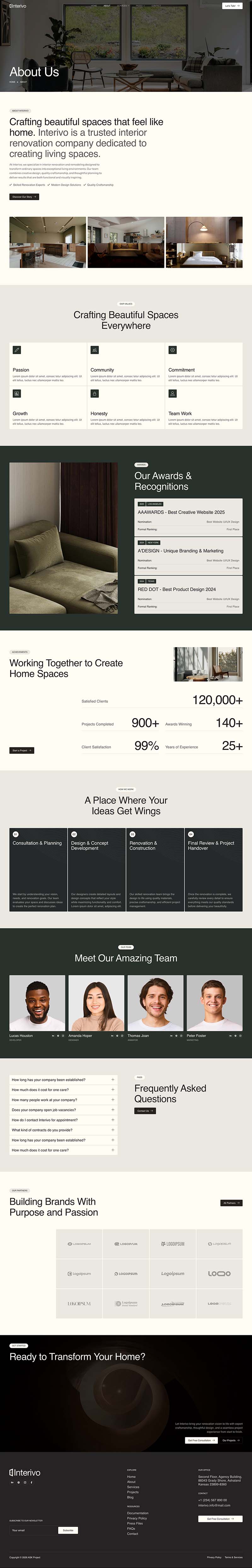 About — Interivo - Interior Renovation & Remodeling Elementor Template