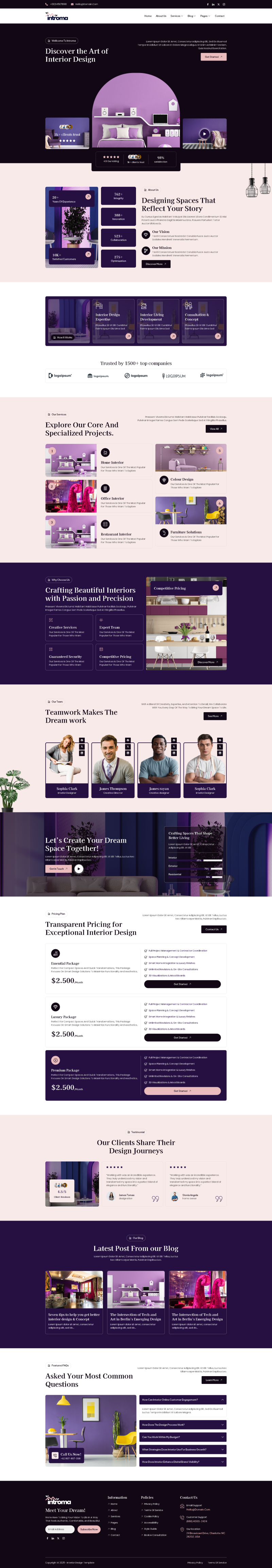 Home — Introma - Interior Design & Architecture Elementor Template