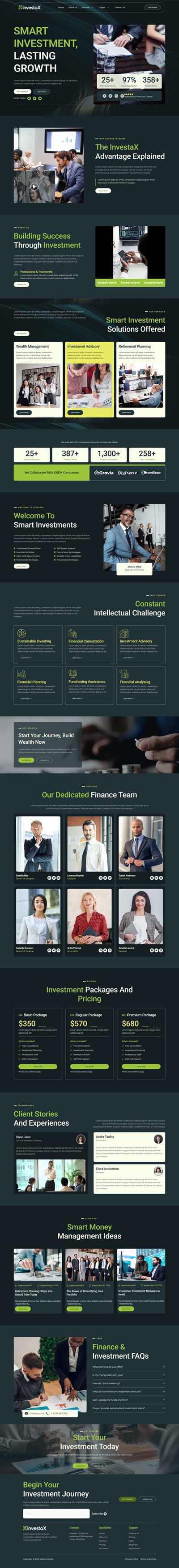 Home — InvestaX - Finance & Investment Elementor Template