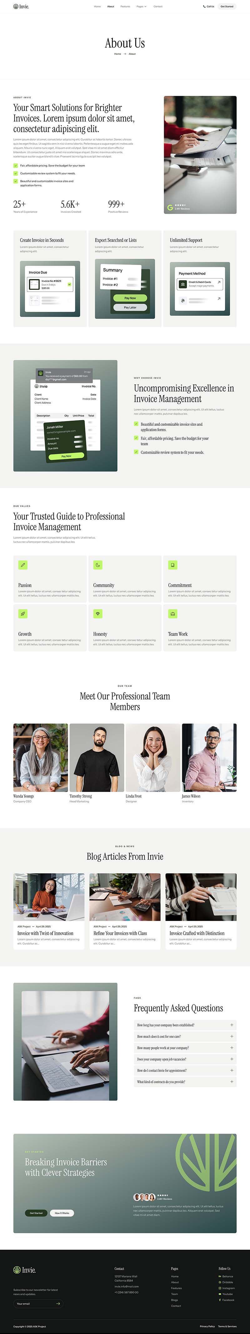 About — Invie - Invoicing Platform & SaaS Elementor Template