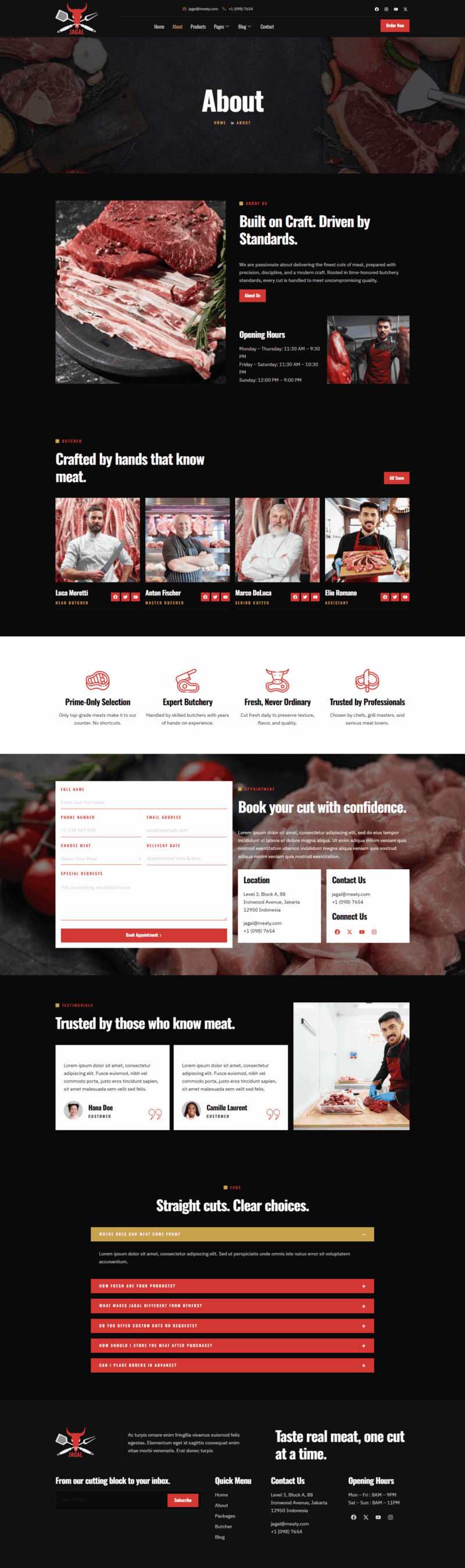About — Jagal - Meat Shop & Butcher Elementor Template
