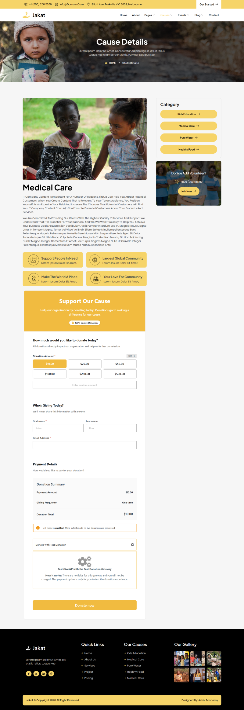 Cause Details — Jakat - Charity & Donation Elementor Template