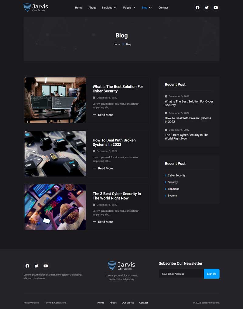 Blog — Jarvis - Cyber Security Services Elementor Template