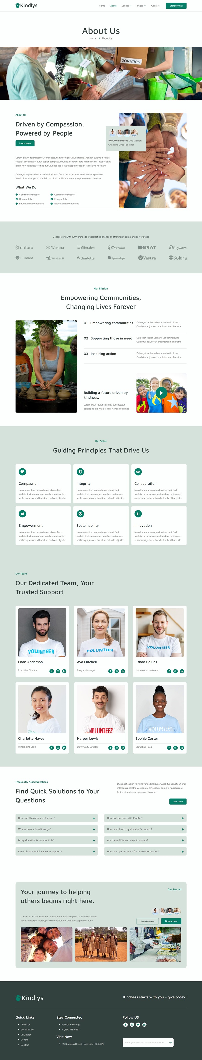 About Us — Kindlys - Charity Fundraising & Volunteer Elementor Template