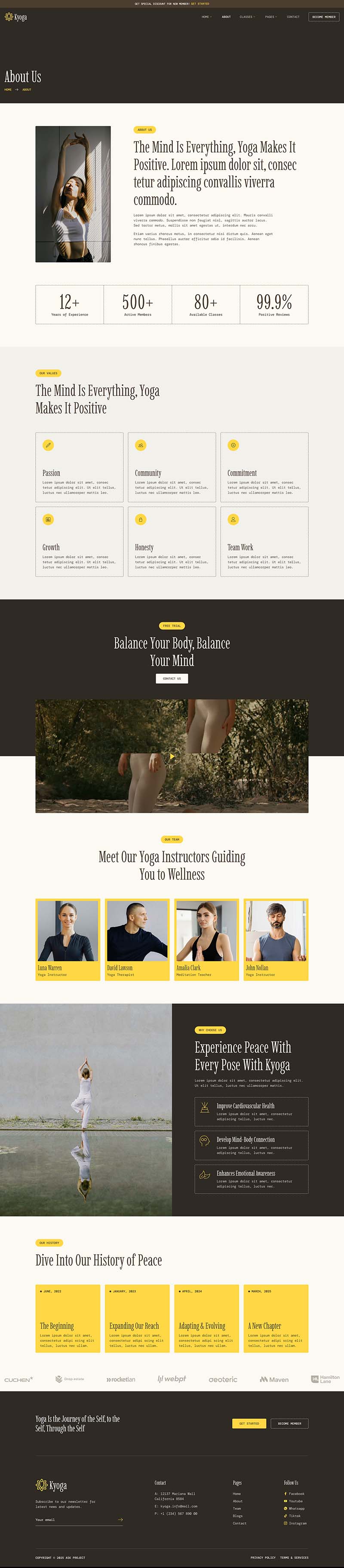 About — Kyoga - Yoga Studio & Fitness Elementor Template