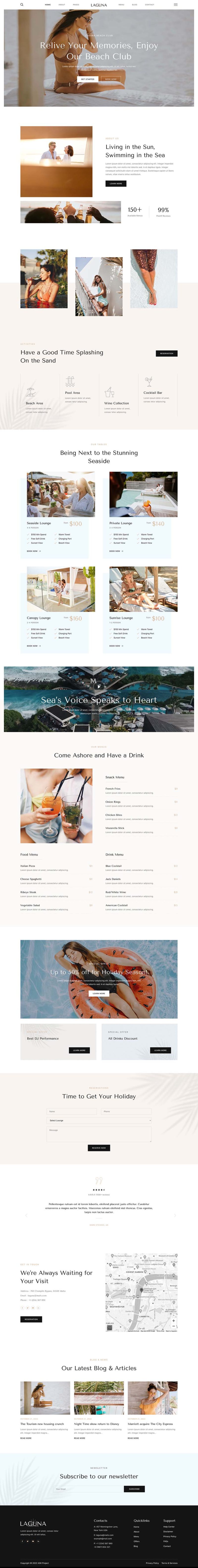 Home — Laguna - Beach Club Lounge Bar & Resort Elementor Template
