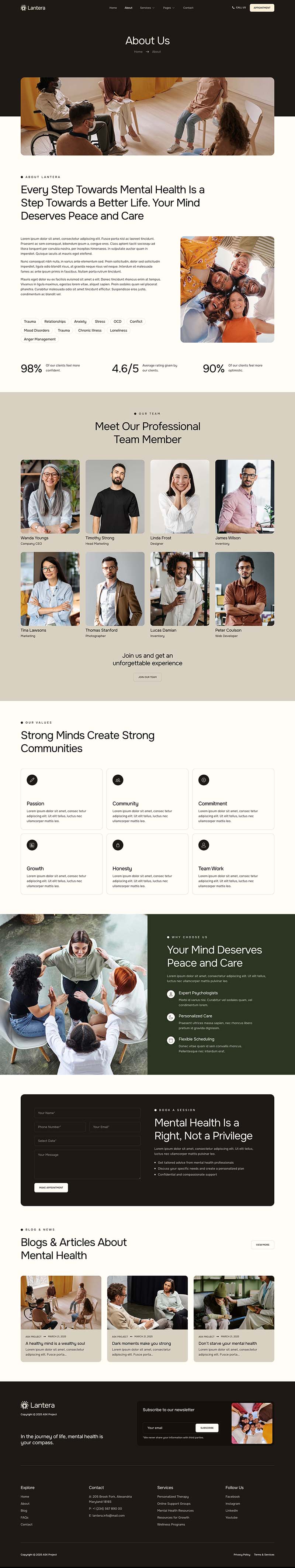 About — Lantera - Psychologist & Mental Health Elementor Template