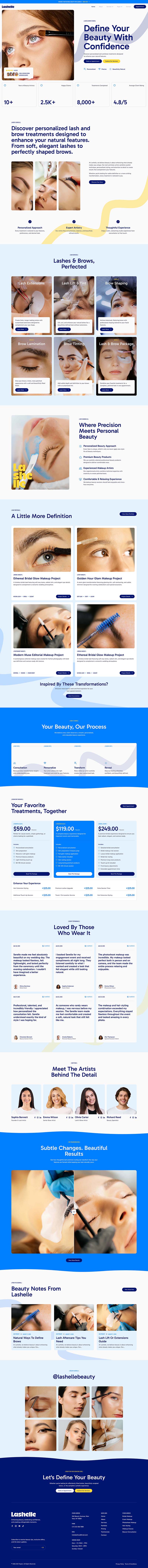 Home — Lashelle - Lash & Brow Studio Elementor Template