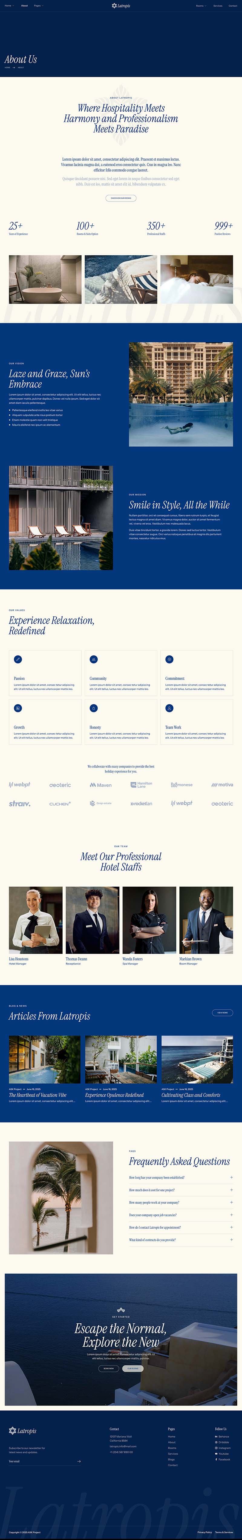 About — Latropis - Tropical Hotel & Resort Elementor Template