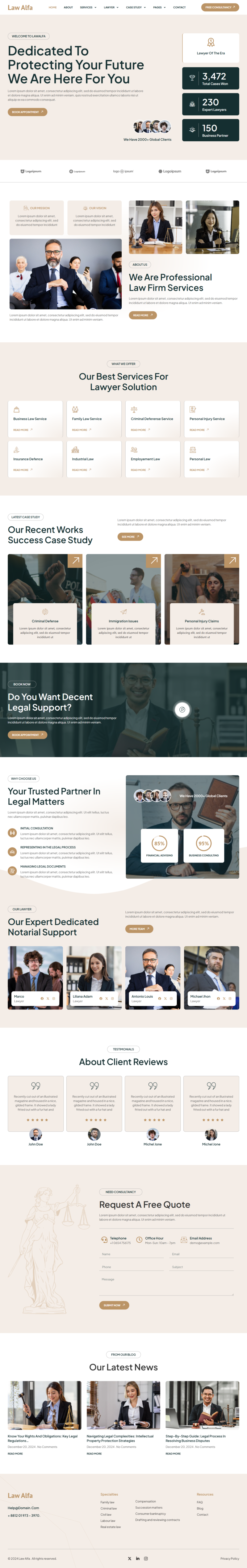 Home — LawAlfa - Law Firm & Lawyers Elementor Pro Elementor Template