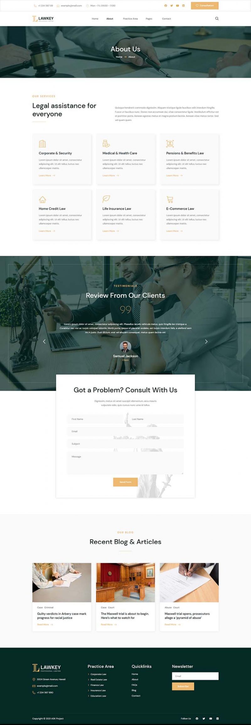 About 2 — Lawkey - Law Firm & Attorney Elementor Template