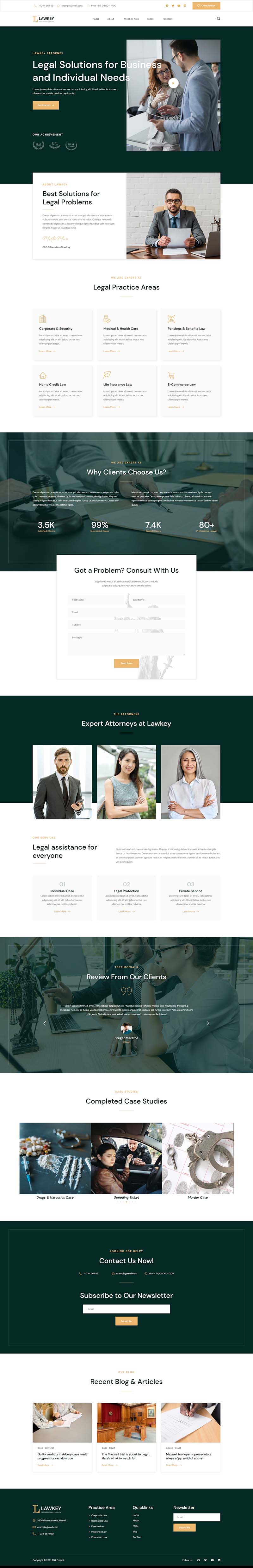 Home — Lawkey - Law Firm & Attorney Elementor Template