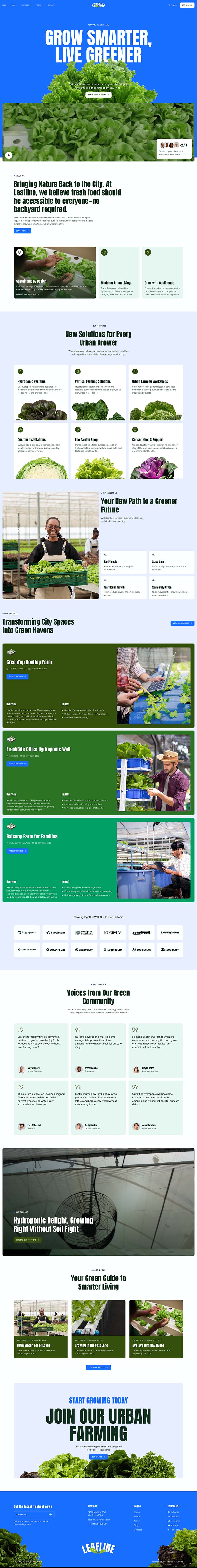 Home — Leafline - Urban Farming & Hydroponics Elementor Template