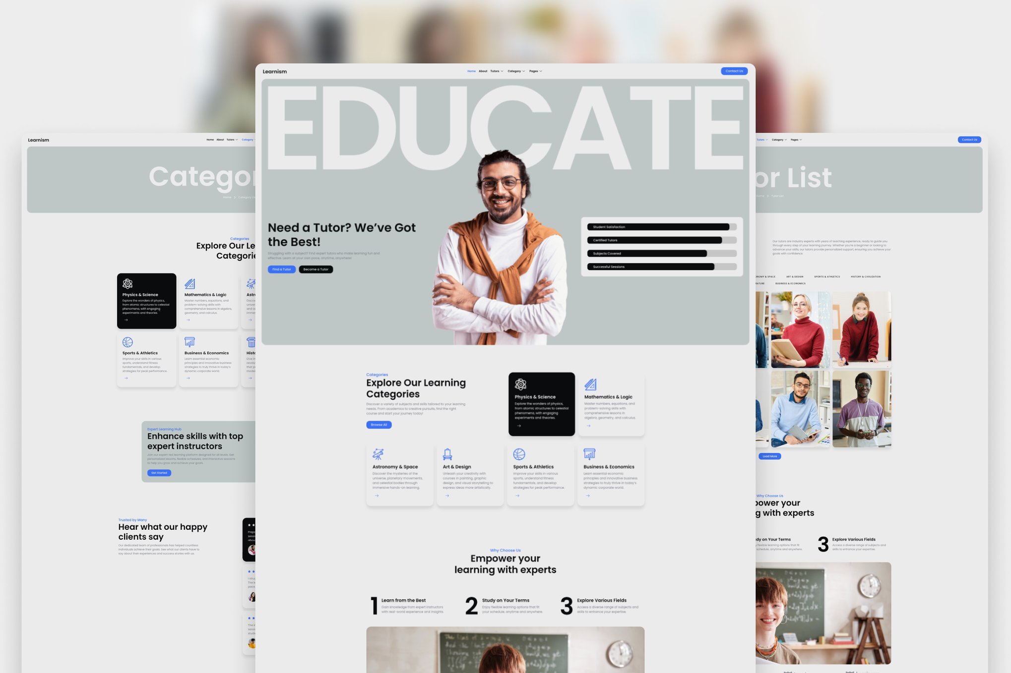 Learnism – Professional Online Courses Elementor Template — Elementor template kit cover