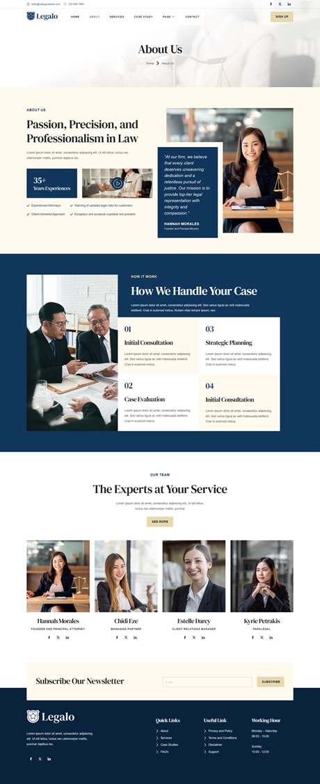 About Us — Legalo - Lawyer Attorney and Law Firm Elementor Template