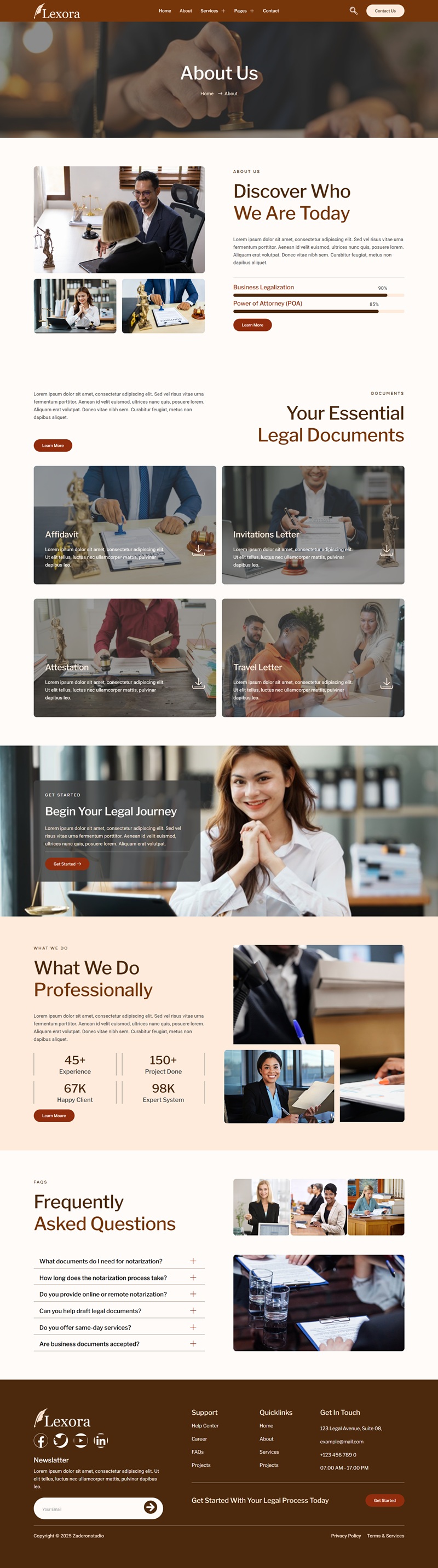 About Us — Lexora - Notary Public & Legal Services Elementor Template